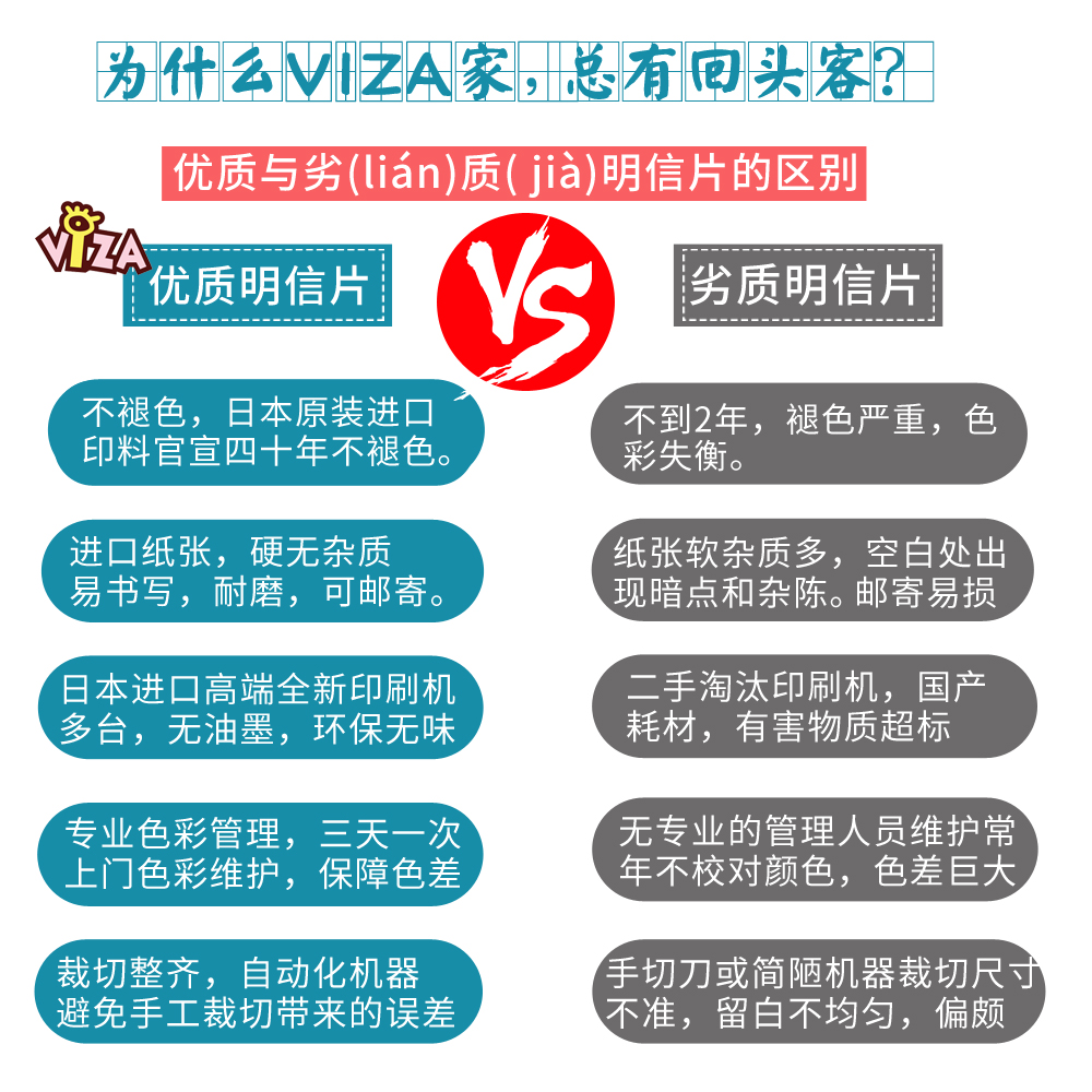 明信片定制来图定做lomo卡片照片图片打印自印制作珠光贺卡VIZA - 图2