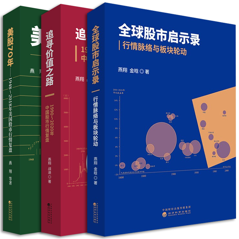 燕翔三部曲全球股市启示录行情脉络与板块轮动+追寻价值之路 1990 2020年中国股市复盘+美股70年年美国股市复盘经济科学出版社-图1