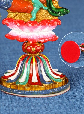 黄铜摆件家居用品彩绘工艺七政宝