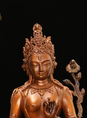 佛像白度母摆件家用佛堂藏传神像