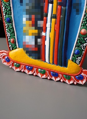 彩绘十相自在壁饰尼泊尔唐卡挂件