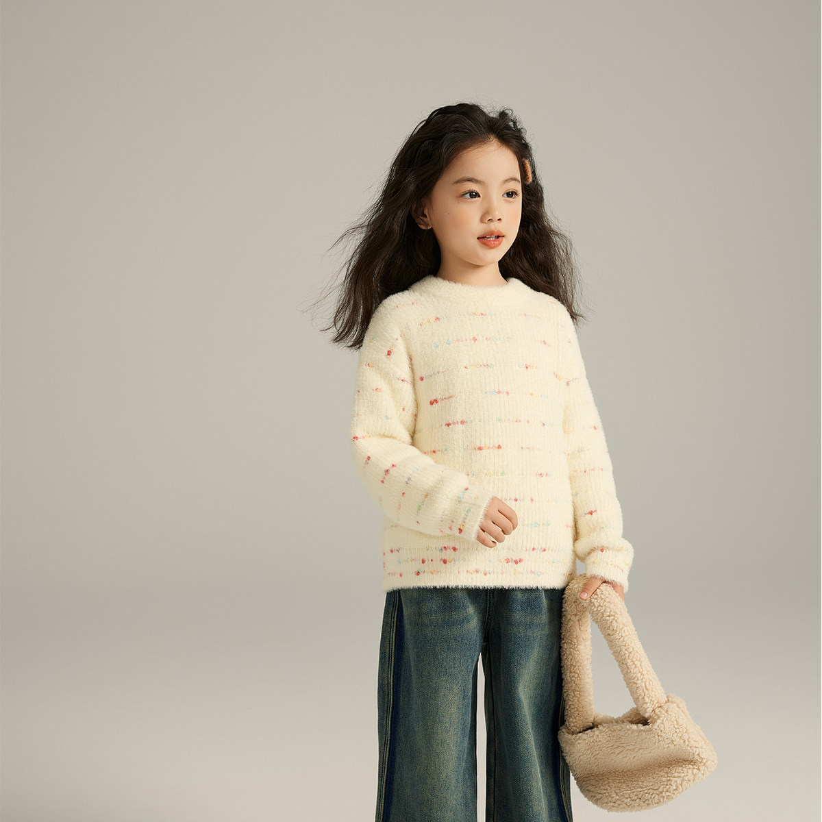 沫沫家童装冬装女童针织衫2026秋冬季新款儿童洋气毛衣,淘宝优惠券,粉丝福利购,淘宝优惠卷