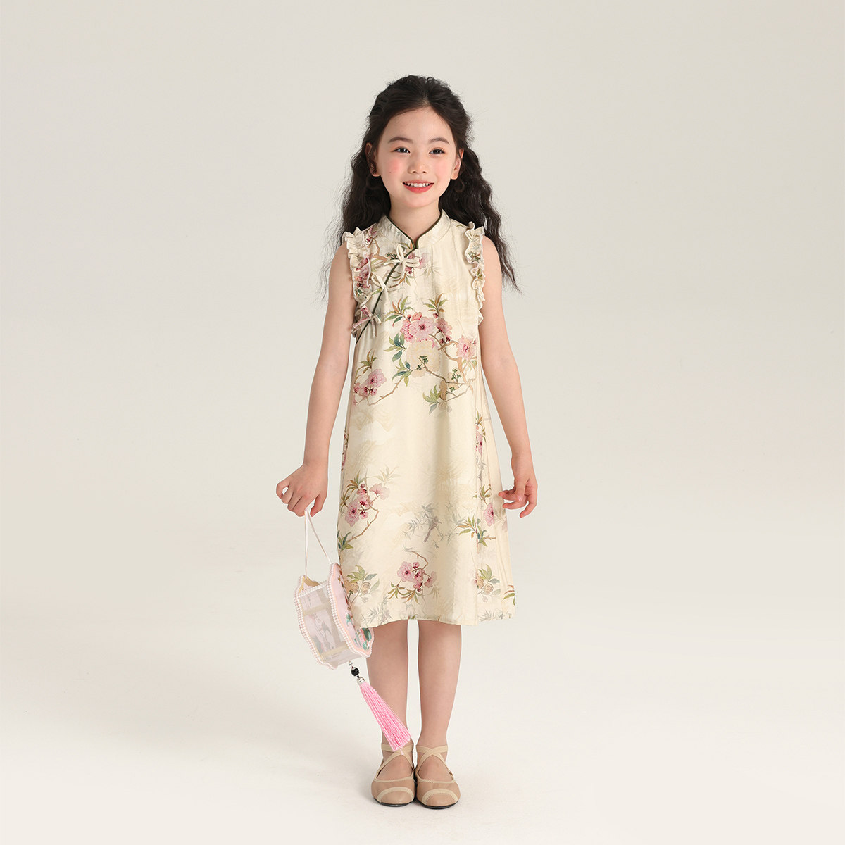 布丁哈鲁童装夏装女童裙子2026夏季新款儿童新中式国风上衣长裤,淘宝优惠券,粉丝福利购,淘宝优惠卷