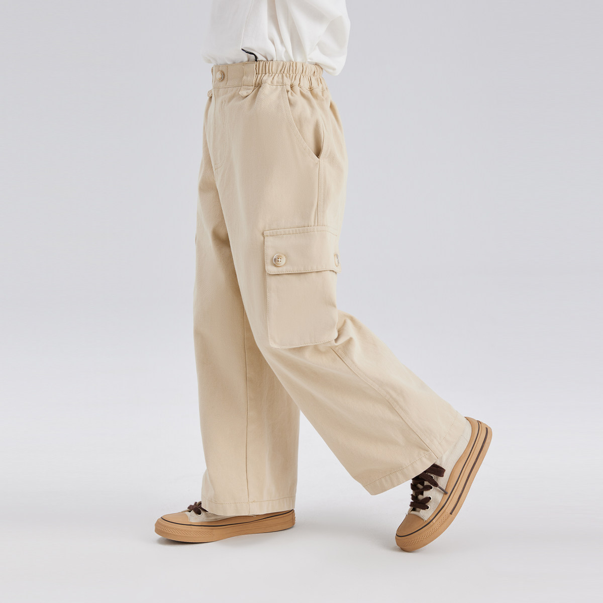 沫沫家定制童装男童裤子春秋季2026新款儿童洋气工装裤长裤阔腿裤,淘宝优惠券,粉丝福利购,淘宝优惠卷