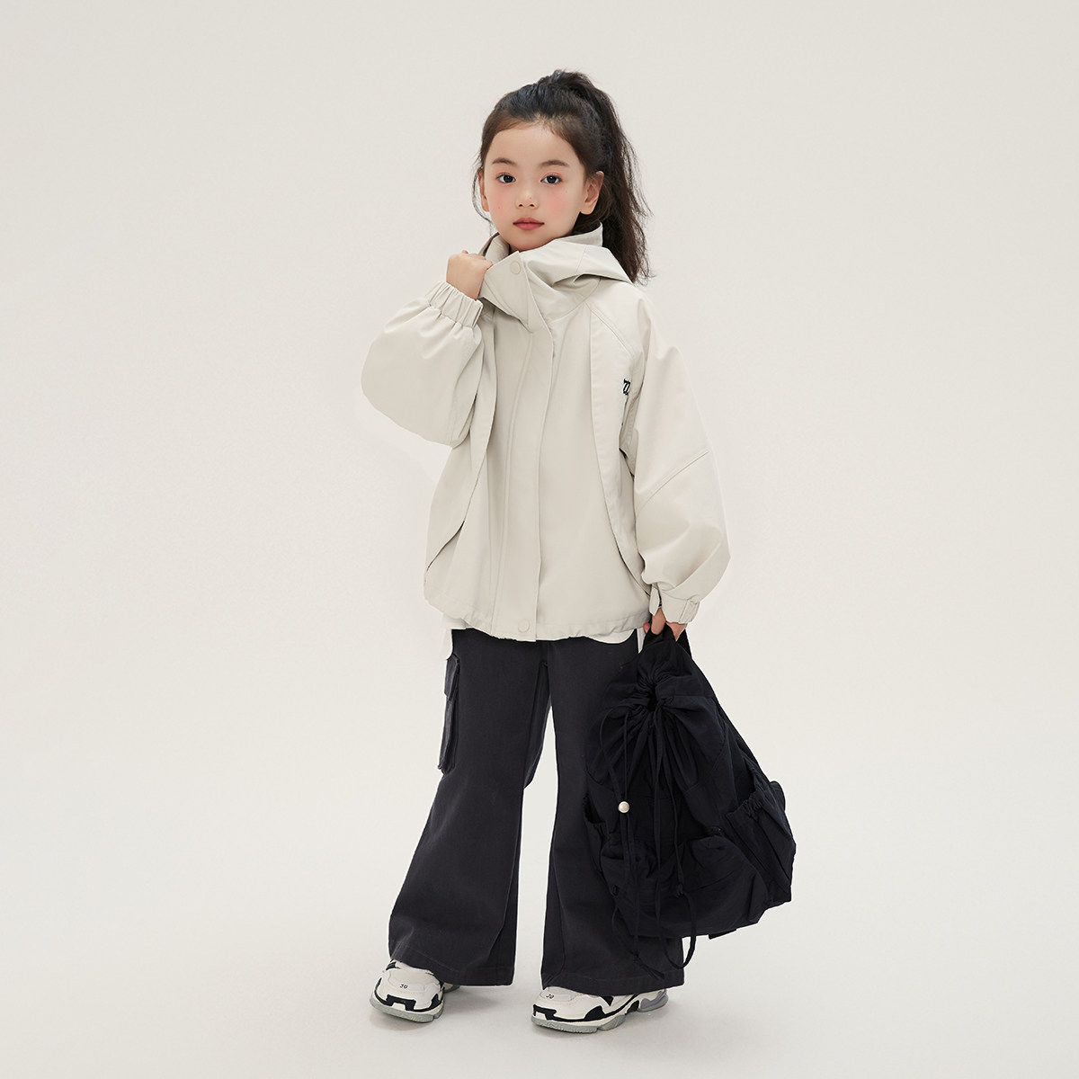 布丁哈鲁童装女童纯色儿童外套春秋款女大童风衣秋季2026新款洋气,淘宝优惠券,粉丝福利购,淘宝优惠卷