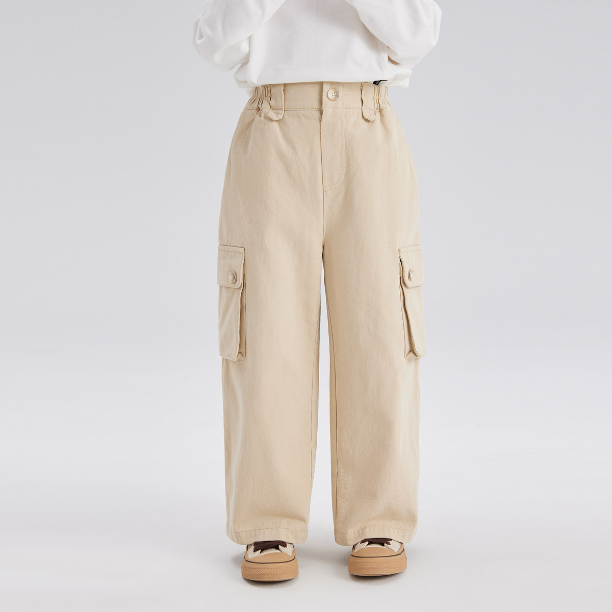 沫沫家定制童装男童裤子春秋季2026新款儿童洋气工装裤长裤阔腿裤,淘宝优惠券,粉丝福利购,淘宝优惠卷