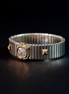 已出欣赏弹力古币手镯超级稀少小银币Tubogas弹力古银币手镯