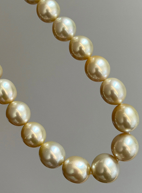 高贵气质海水珠南洋金珠天然南洋金珠串珠