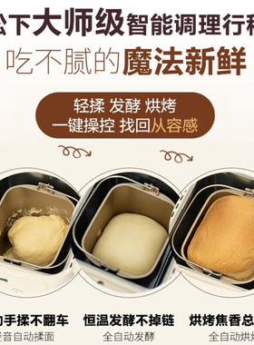 松下家用烤面包机揉面吐司机可预约多功能全自动和面机SD-PN100