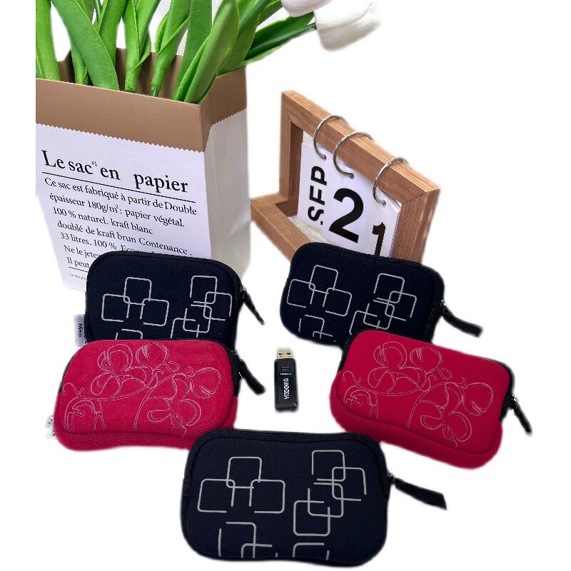 3C数码配件迷你便携印花数码收纳整理包适用于蓝牙耳机保护套