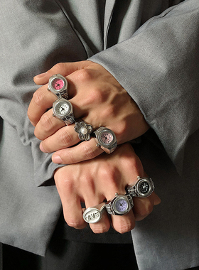 saz手表戒指男土酷原宿食指环