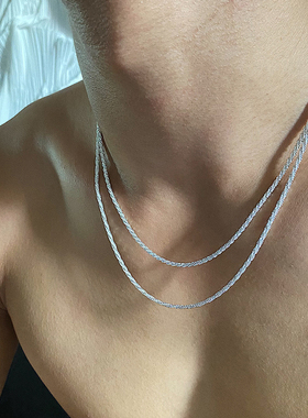 SAZ闪沙链项链女ins轻奢小众