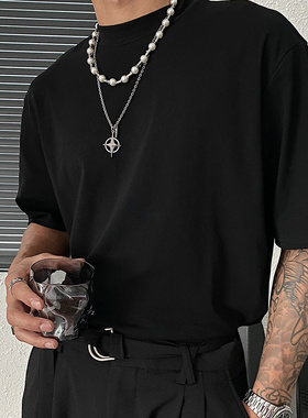 saz十字项链四角ins潮酷街头