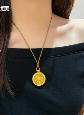 八宝罗盘吊坠项链貔貅葫芦平安锁