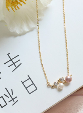 天然珍珠巴洛克温柔甜美ins项链