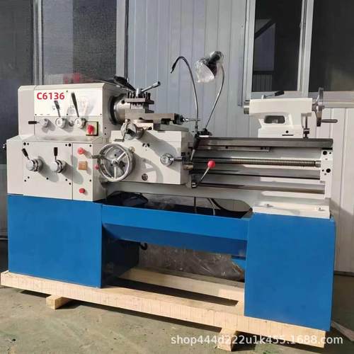 龙威C6136普通车床C6140小型金属小型车床轴类零部件价格优惠 - 图1