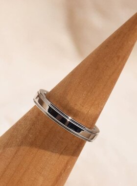 轮回简约钛钢耐腐蚀不掉色戒指