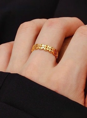 顺风水钱戒指2025新款