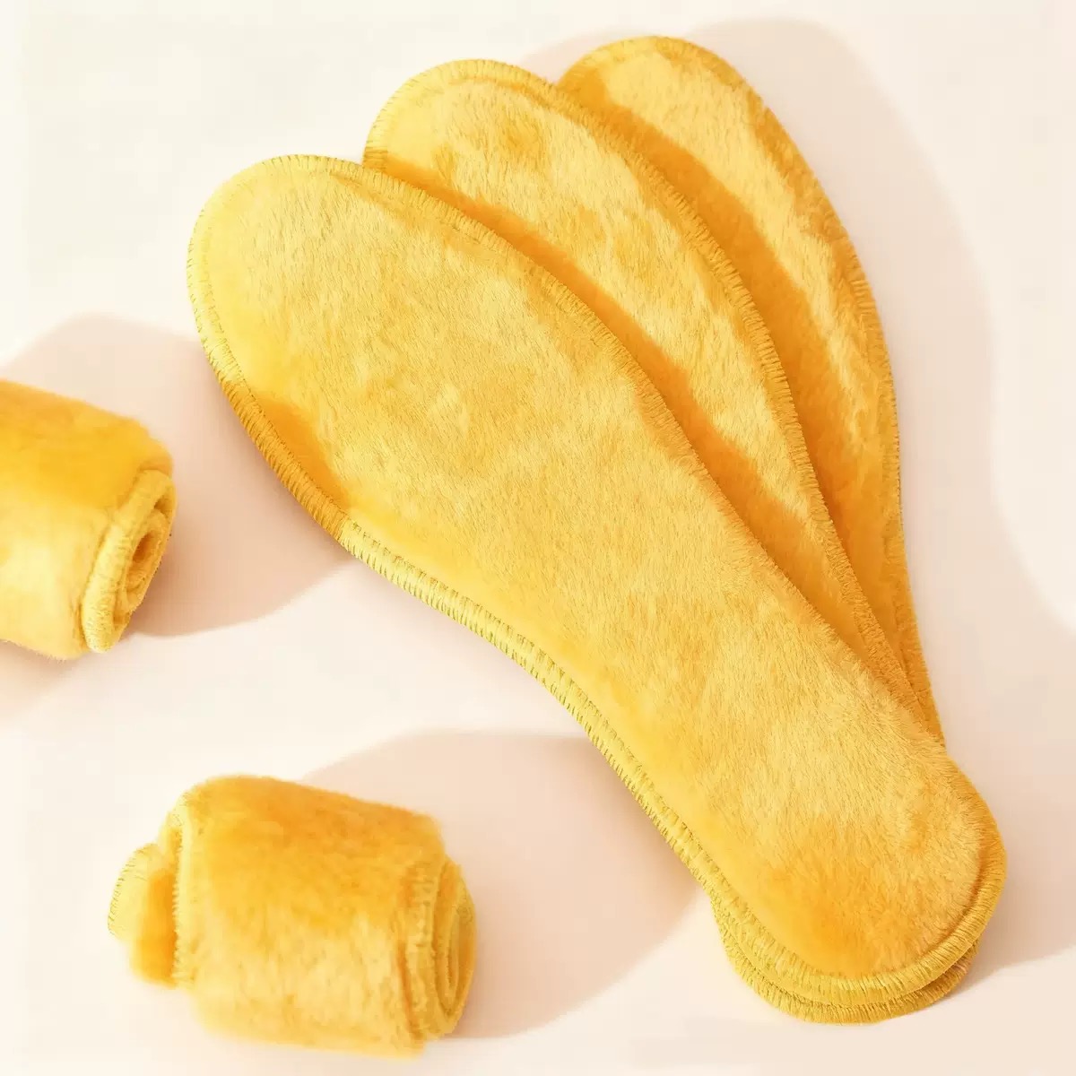 冬季加厚吸汗保暖鞋垫不冻脚舒适透气棉毡鞋垫