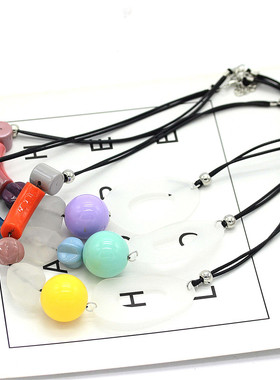 树脂其他女糖果色日韩简约新款