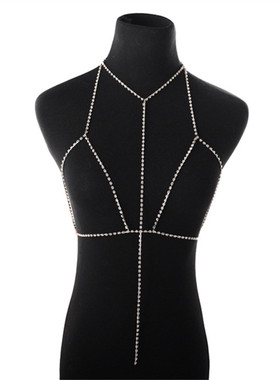 比基尼欧美性感项链水钻