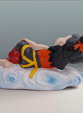 哪吒陶瓷手工客厅茶几玄关摆件