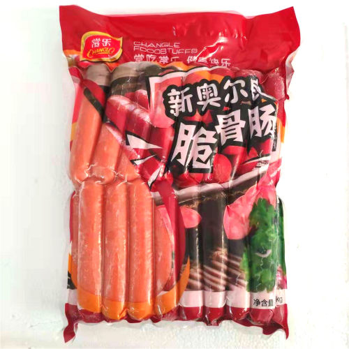 常乐热狗肠 台湾风味肉肠原味2.4kg黑椒烤肠手抓饼脆骨肠香肠包邮 - 图3