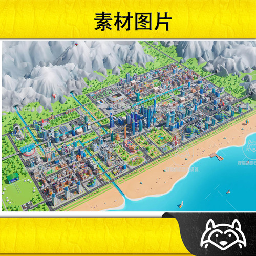Unity Megacity Low Poly City 3D Models Pack 2.0 城市场景 - 图2