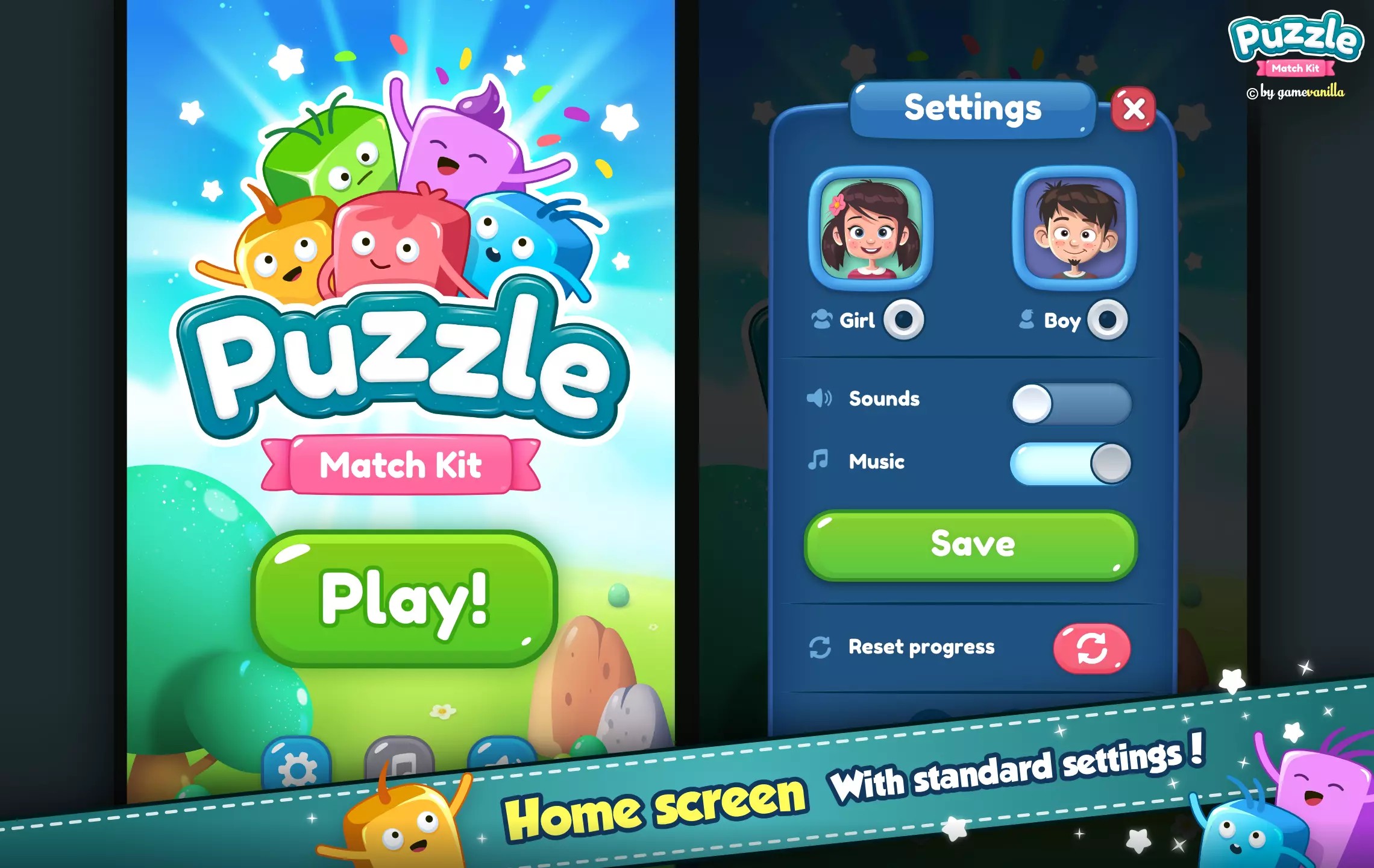 Unity Puzzle Match Kit 2.6.0 包更新 拼图三消类游戏模板 - 图1