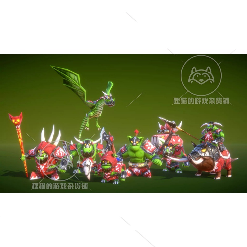 Unity RTS Mini Legions Fantasy PBR 带动画即时战略战士怪物1.0 - 图3