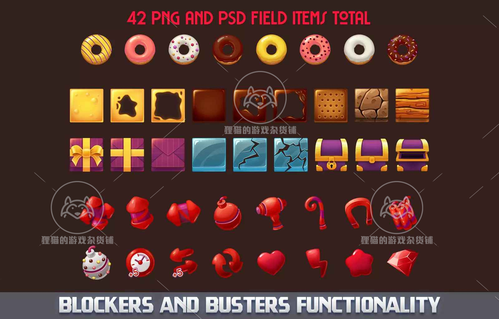 Unity MK Donuts Match 3 Game Asset 4.0.0 甜甜圈三消游戏模板 - 图2