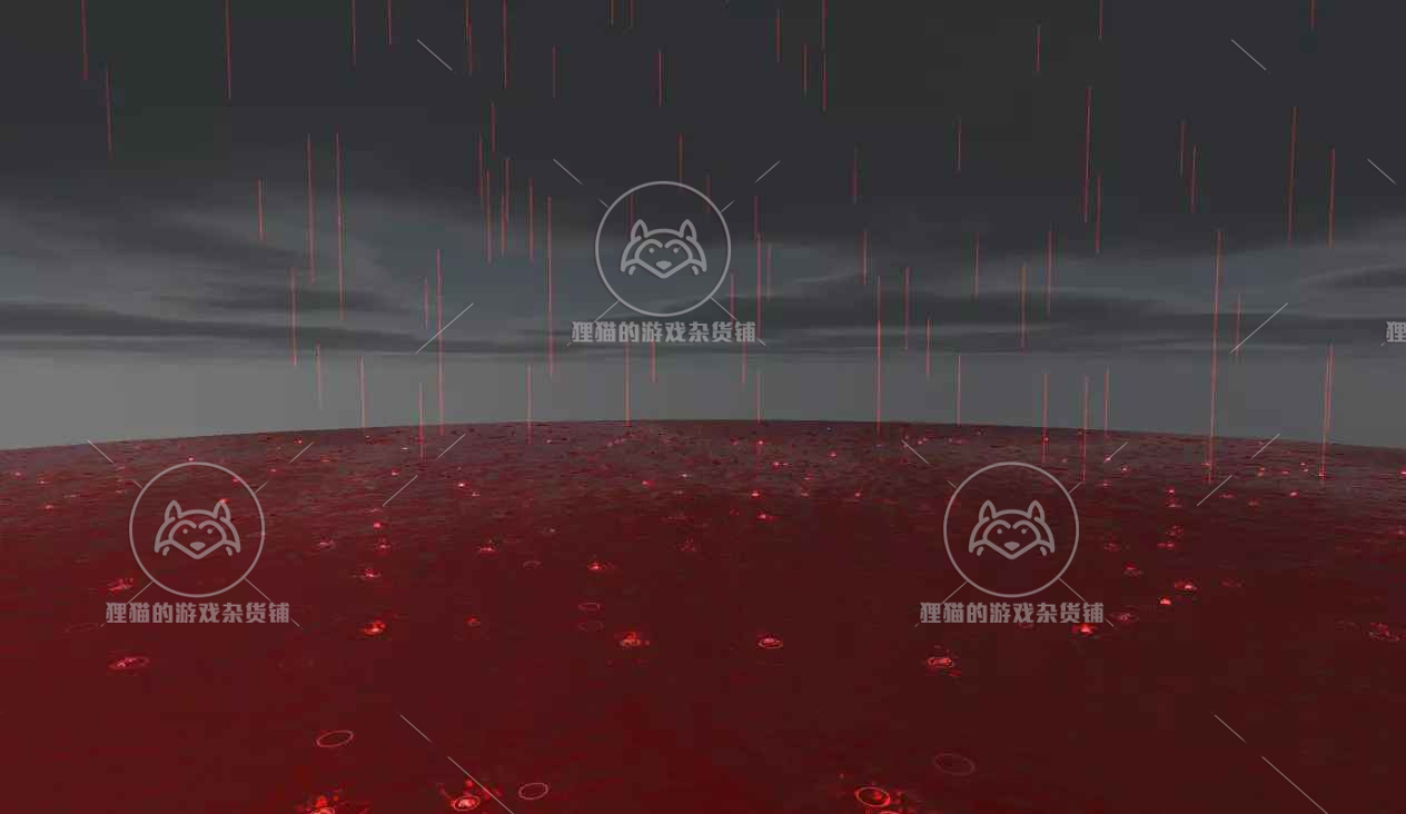 Unity 最新版Cartoon Rain Blood Rain 1.1 卡通雨水血雨粒子效果 - 图3