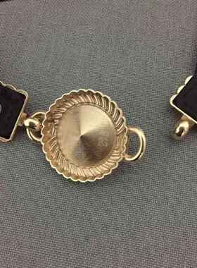 松紧弹性闪亮大宝石复古