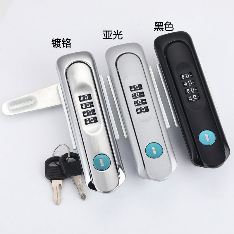 MS819新能源充电桩密码专用门锁MS889配电箱铁皮机柜门汽车平面锁 - 图0