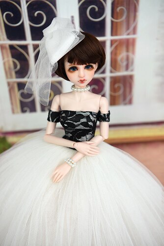4分心怡娃娃衣服45-50厘米四分BJD SD大欣妍 婚纱 大礼服裙 - 图2