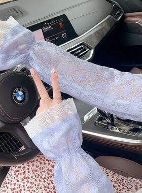 可爱少女夏日防晒冰袖清