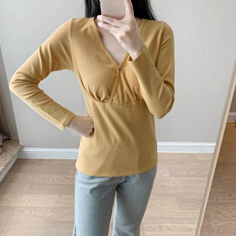 纯棉加厚大码哺乳打底衫喂奶上衣月子服家居睡衣孕妇秋衣秋裤套装,淘宝优惠券,粉丝福利购,淘宝优惠卷