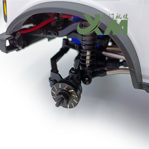 1/18仿真攀爬车 结合器TRX4-M黄铜配重六角结合器改装升级配件 - 图2