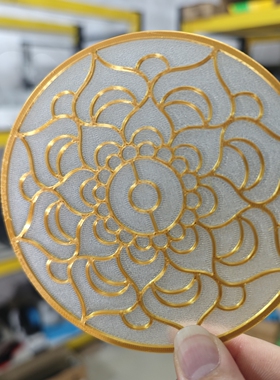 3d打印电子掐丝珐琅半成品底胚景泰蓝diy手工材料定制沙龙团建
