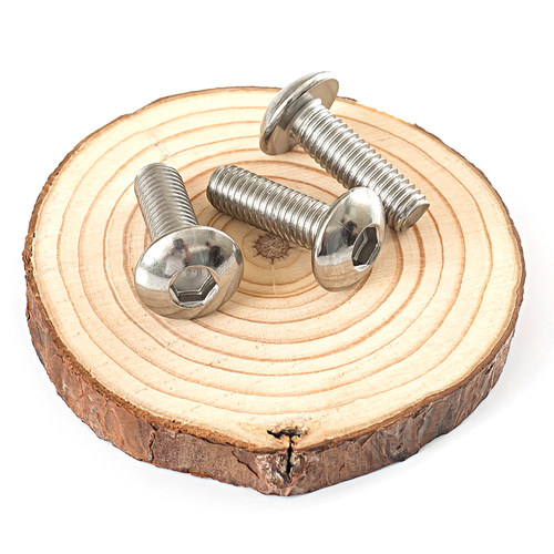 M2M3M4M5M6M8M10mm不锈钢304大扁头内六角螺丝圆头盘头钉圆杯螺栓 - 图2