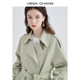 VEGA CHANG Windbreaker Women's Mid length 2024 Spring and Autumn New High end Coat Small British Style Coat