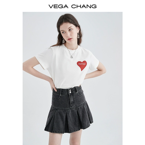 Дизайнерская футболка, короткий рукав, в корейском стиле, тренд сезона