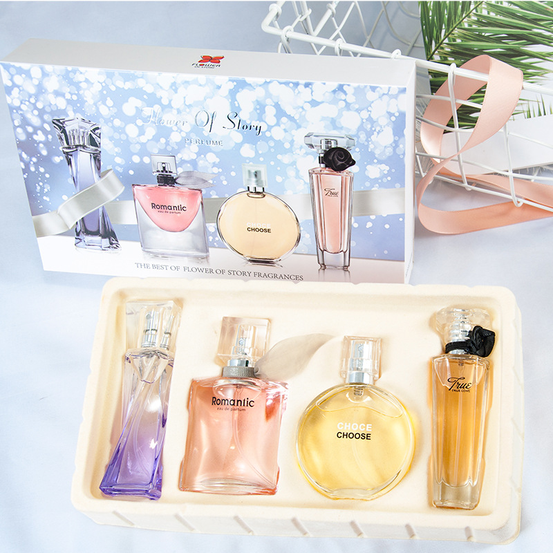 Women Perfume 4pcs Gift Box Set Floral Lady 女士香水四件套