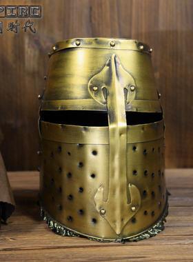 可戴欧洲中世纪头盔复古怀旧工艺影视舞台道具演艺吧摆设装饰新品