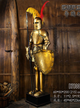 武士仿古风酒吧门口工艺摆件新品