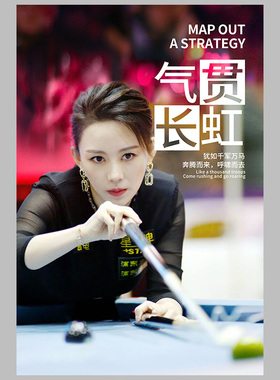 台球明星海报球星挂画桌球室