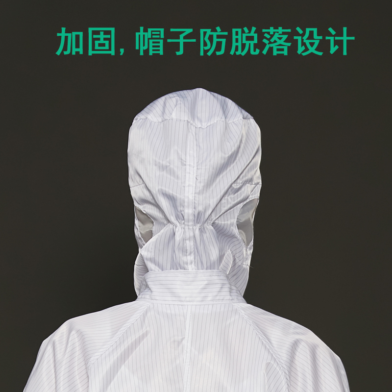 防静电连帽防尘服分体洁净服无尘工业粉尘食品车间连体工作防护服 - 图2