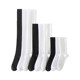 Pressure socks slimming legs for women in summer calf socks over knee socks jk stockings black with small leather shoes mid-stockings stockings