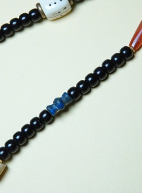 6mm*11mm千年老青金石系领珠宝瓶隔片侧挂项链配珠小元素一物一图