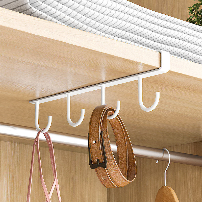 厨房挂钩架免钉无痕悬挂式收纳置物架锅铲架汤勺杯子架橱柜下挂架,淘宝优惠券,粉丝福利购,淘宝优惠卷